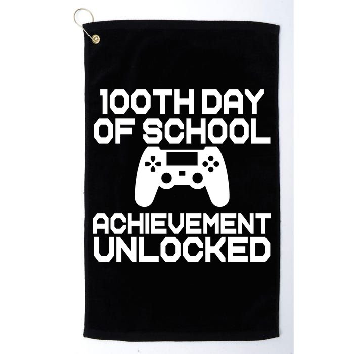 100th Day Of School Achievement Unlocked Golf Towel