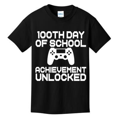 100th Day Of School Achievement Unlocked Kids T-Shirt