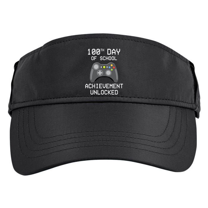 100th Day Of School Achievement Unlocked Cute Adult Drive Performance Visor