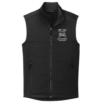 100th Day Of School Achievement Unlocked Cute Collective Smooth Fleece Vest