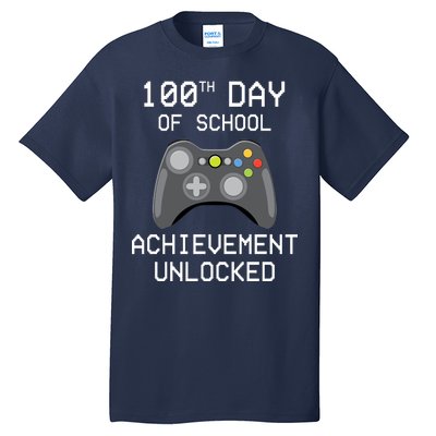 100th Day Of School Achievement Unlocked Cute Tall T-Shirt