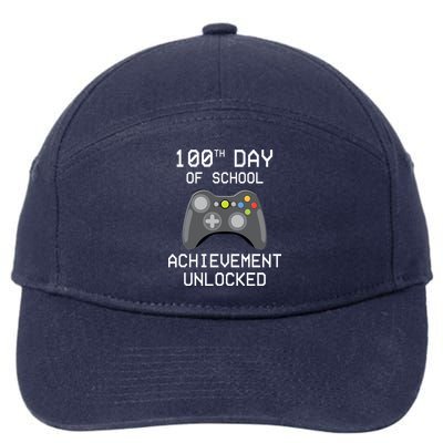 100th Day Of School Achievement Unlocked Cute 7-Panel Snapback Hat