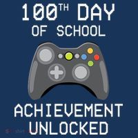 100th Day Of School Achievement Unlocked Cute 7-Panel Snapback Hat
