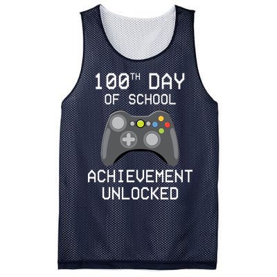 100th Day Of School Achievement Unlocked Cute Mesh Reversible Basketball Jersey Tank