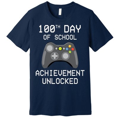 100th Day Of School Achievement Unlocked Cute Premium T-Shirt