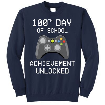 100th Day Of School Achievement Unlocked Cute Tall Sweatshirt