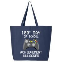 100th Day Of School Achievement Unlocked Cute 25L Jumbo Tote