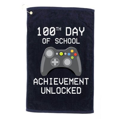 100th Day Of School Achievement Unlocked Cute Golf Towel
