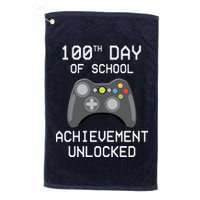 100th Day Of School Achievement Unlocked Cute Golf Towel