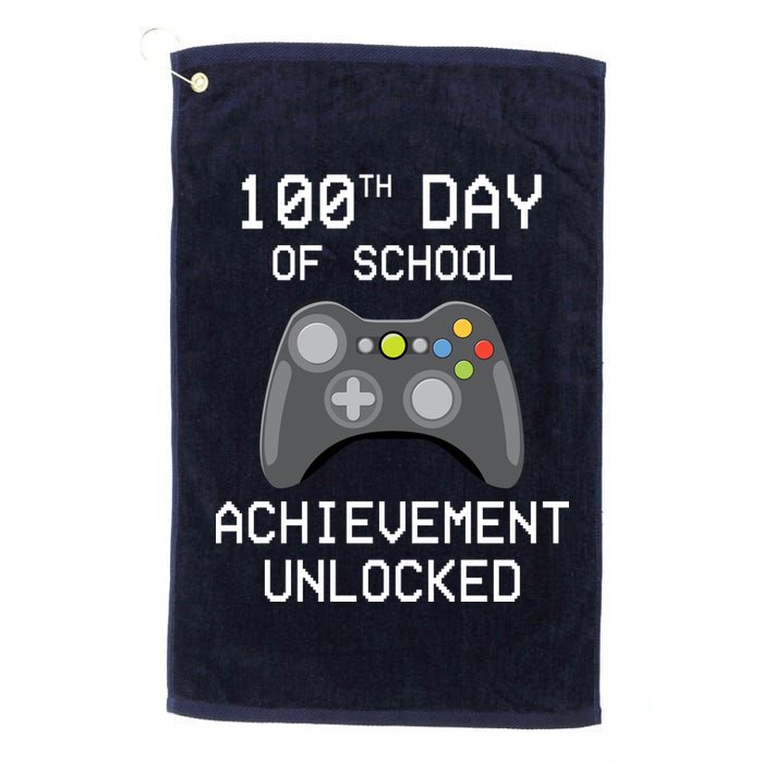 100th Day Of School Achievement Unlocked Cute Golf Towel