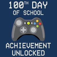 100th Day Of School Achievement Unlocked Cute Golf Towel