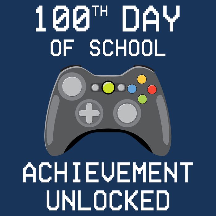 100th Day Of School Achievement Unlocked Cute Golf Towel