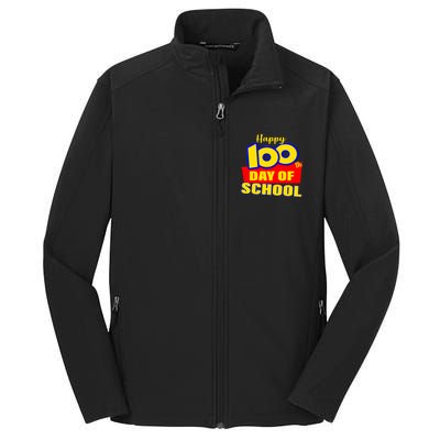 100th Day Of School Cartoon Movie Logo Core Soft Shell Jacket