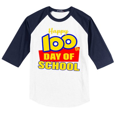 100th Day Of School Cartoon Movie Logo Baseball Sleeve Shirt