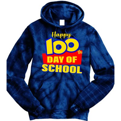 100th Day Of School Cartoon Movie Logo Tie Dye Hoodie