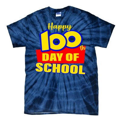 100th Day Of School Cartoon Movie Logo Tie-Dye T-Shirt