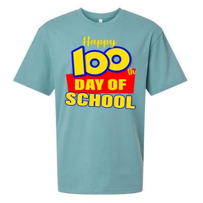 100th Day Of School Cartoon Movie Logo Sueded Cloud Jersey T-Shirt