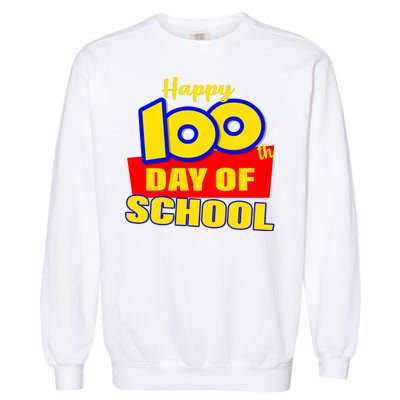 100th Day Of School Cartoon Movie Logo Garment-Dyed Sweatshirt