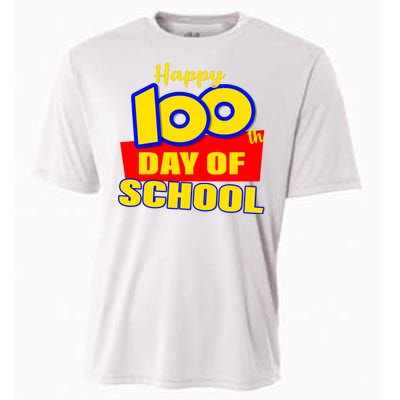 100th Day Of School Cartoon Movie Logo Cooling Performance Crew T-Shirt