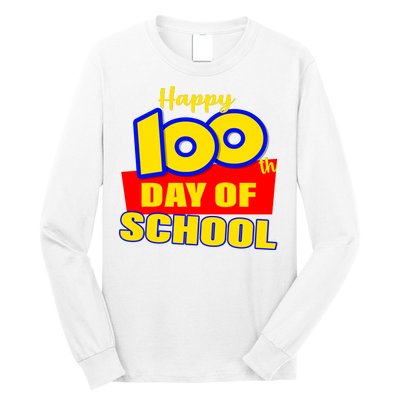 100th Day Of School Cartoon Movie Logo Long Sleeve Shirt