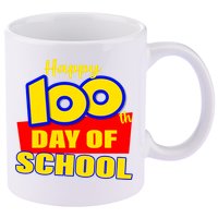 100th Day Of School Cartoon Movie Logo 11oz C Handle Ceramic Mug