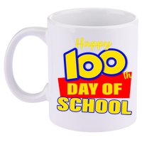 100th Day Of School Cartoon Movie Logo 11oz C Handle Ceramic Mug