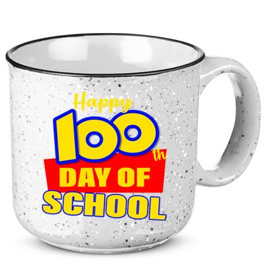 100th Day Of School Cartoon Movie Logo 15oz Campfire Ceramic Mug