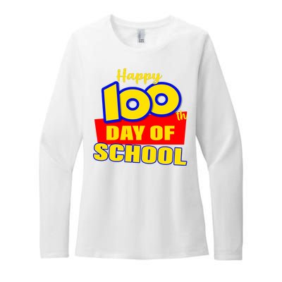 100th Day Of School Cartoon Movie Logo Womens CVC Long Sleeve Shirt