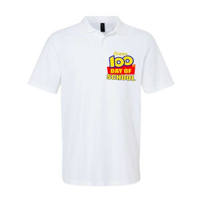 100th Day Of School Cartoon Movie Logo Softstyle Adult Sport Polo