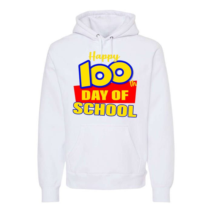 100th Day Of School Cartoon Movie Logo Premium Hoodie