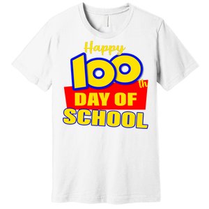 100th Day Of School Cartoon Movie Logo Premium T-Shirt