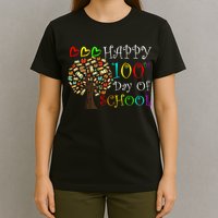 100th Day Of School Educational Tree T-Shirt