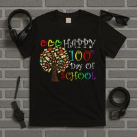 100th Day Of School Educational Tree T-Shirt