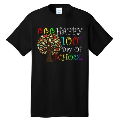 100th Day Of School Educational Tree Tall T-Shirt