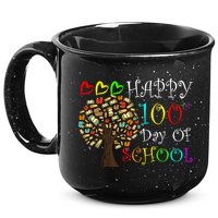 100th Day Of School Educational Tree 15oz Campfire Ceramic Mug