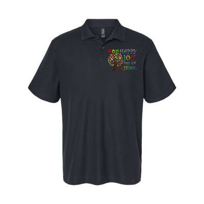 100th Day Of School Educational Tree Softstyle Adult Sport Polo