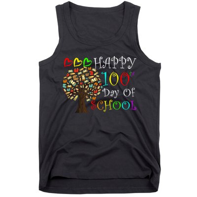 100th Day Of School Educational Tree Tank Top