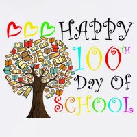 100th Day Of School Educational Tree Garment-Dyed Sweatshirt