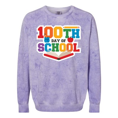 100th School Day Colorblast Crewneck Sweatshirt