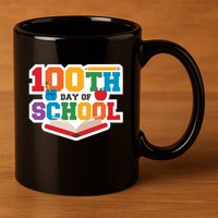100th School Day 11oz C Handle Ceramic Mug