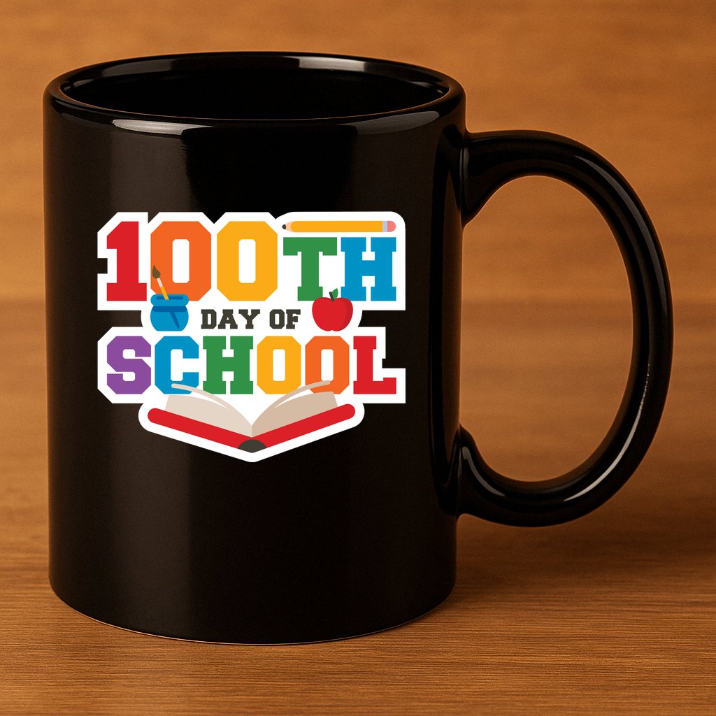 100th School Day 11oz C Handle Ceramic Mug