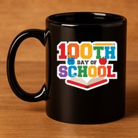 100th School Day 11oz C Handle Ceramic Mug