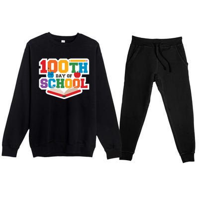 100th School Day Premium Crewneck Sweatsuit Set