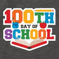 100th School Day Vector Backpack