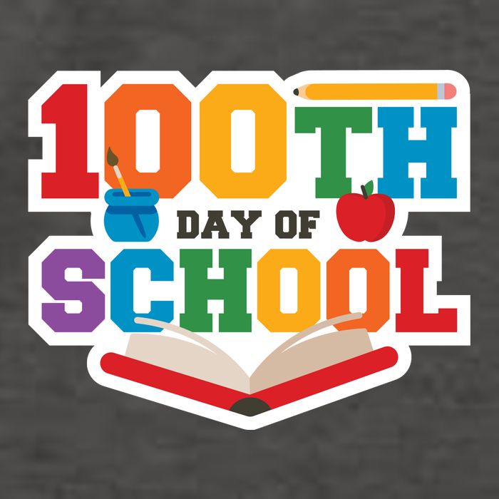 100th School Day Vector Backpack