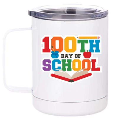 100th School Day 12 oz Stainless Steel Tumbler Cup