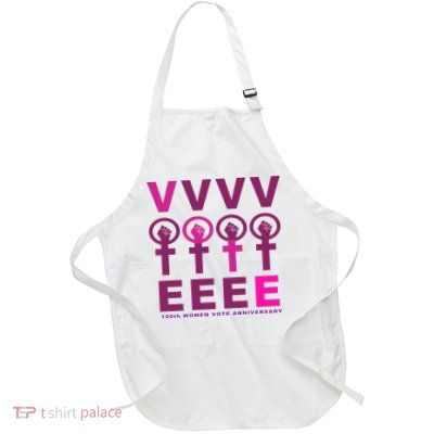 100th Women Vote Anniversary Full-Length Apron With Pockets