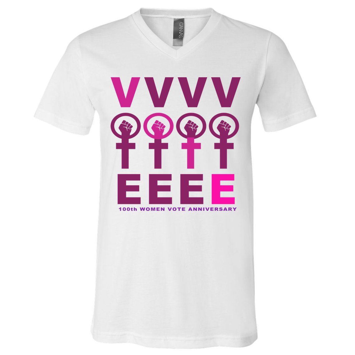 100th Women Vote Anniversary V-Neck T-Shirt