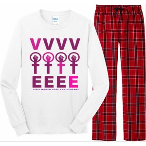 100th Women Vote Anniversary Long Sleeve Pajama Set