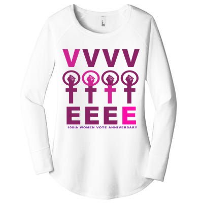 100th Women Vote Anniversary Women's Perfect Tri Tunic Long Sleeve Shirt